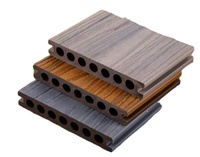 Plancher composite en bois WPC de haute qualité, moderne, antidérapant, à co-extrusion creuse, pour terrasse extérieure, jardin, balcon 138H23L