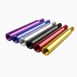 Extensor de palanca de cambios de coche, barra de extensión de aleación de aluminio M10x1,5, tubo recto para perilla de transmisión manual - Product Image 2