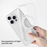 Coque de téléphone rigide transparente en PC pour 16 Pro avec protection à 360°, option support magnétique anti-traces de doigts et protection d'objectif