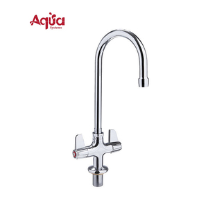 Robinet de cuisine moderne à double poignée en laiton, eau chaude/froide, pour hôtel et centre commercial, à poser sur comptoir - Vente chaude - Product Image 1