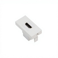 Module de prise multimédia haute définition (HDMI) 3 broches de type PDU à installation facile et à encastrer pour boîtier de prise murale, de sol et de table
