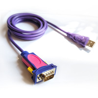 Cable Adaptador de Puerto Serie USB a RS232 DB9 de 6 Pies con Chipset FTDI Compatible con Windows 10 8 7 y Mac Linux