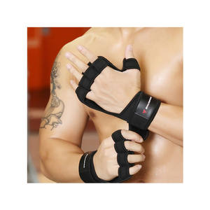 Luvas de treino com faixa integrada, perfeito para levantamento de peso, powerlifting, treinamento cruzado - Product Image 1