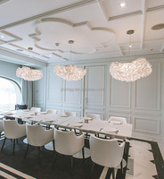 JYLIGHTING Lampe à suspension d'art minimaliste nordique de designer moderne Nuage créatif pour les lustres de salon et de salle à manger Lampes suspendues