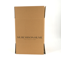Boîte d'expédition en carton ondulé kraft avec logo personnalisé, boîte d'expédition marron imprimée pour l'emballage de produits de nettoyage ménager