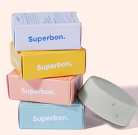 Boîte d'emballage de savon personnalisée de haute qualité avec gaufrage, doublure en éponge, carton ondulé rigide en papier kraft écologique