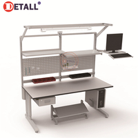 Banc de travail d'assemblage électronique DETALL pour la production et la réparation de circuits imprimés avec configuration personnalisée pour les lignes de production