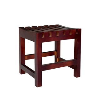 Tabouret de salle de bain en bois massif 30x25x35cm, chaise de douche antidérapante pour personnes âgées et femmes enceintes - Product Image 2