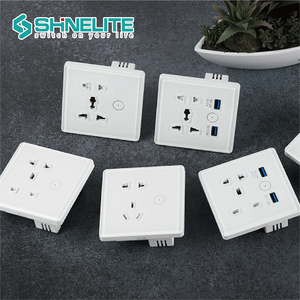 Shinnelite 5 pin phổ Wifi Cảm ứng thông minh tường chuyển đổi ổ cắm điều khiển bằng giọng nói ổ cắm - Product Image 2
