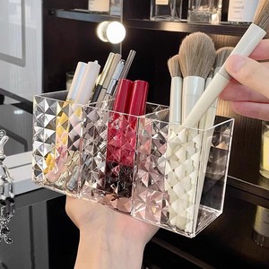 Clear Acrylic <b>Cosmetic</b> Organizer 4 In 1 Makeup <b>Storage</b> <b>Box</b> For Brush Lipstick Eyeshadow <b>Storage</b> Elegant Design - Product Image 4