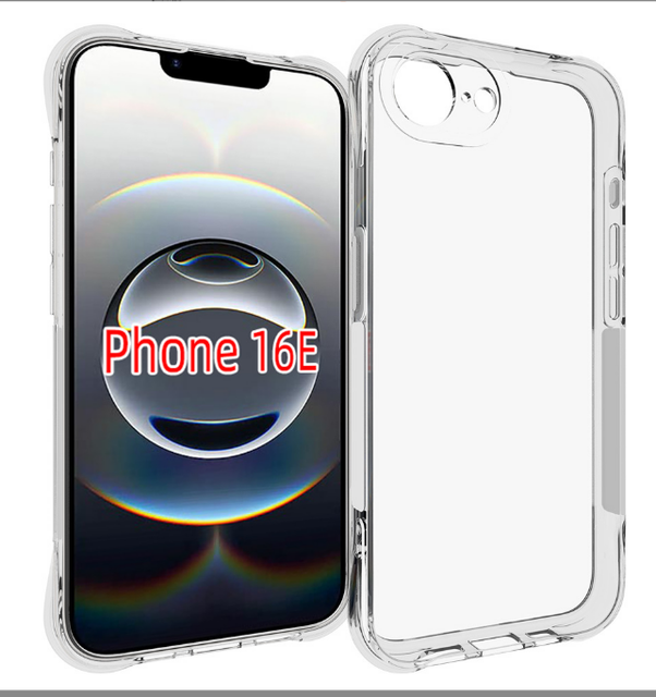 High Quality Clear Soft TPU Cover Case For iPhone 16E/17E Shockproof TPU Mobile Phone case