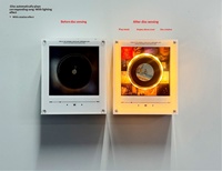 Lampe de nuit personnalisée OEM, décoration, haut-parleur audio pour disque vinyle remplaçable, aimant de réfrigérateur rotatif en alliage NFC vierge, DIY