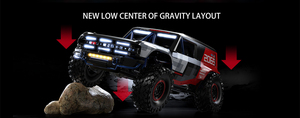 Nuevo MJX H8P 1/8 escala Metal sin escobillas RC Cars 2S 3S todoterreno camión Rock Crawler ALLROCK Defender escalada 4WD RC Cars - Product Image 5