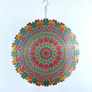 Décoration de jardin extérieure OEM&ODM, cadeaux, moulin à vent de 12 pouces, couleur personnalisable, placage antique, acier inoxydable, moulin à vent 3D - Product Image 6