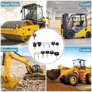 Ensemble <span class=keywords><strong>de</strong></span> 13 clés <span class=keywords><strong>de</strong></span> contact pour engins <span class=keywords><strong>de</strong></span> construction, clé maîtresse <span class=keywords><strong>de</strong></span> remplacement pour excavatrice, tracteur, chargeuse, pièces détachées pour équipements lourds - Product Image 4