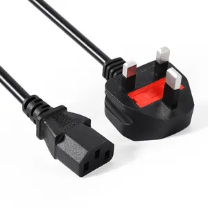 UK BS1363 to C13 Britain England Power Cord 1.8m Fuse IEC C13 to UK Plug Laptop Compute Cable