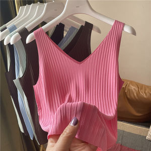 2026 Women's Sexy Knitted Vest Round Neck Sleeveless Crop <strong>Top</strong> Y2K Knitted Vest - Product Image 6