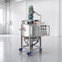 Agitateur cosmétique haute performance, cuve de mélange, mélangeur de détergent liquide, machine en acier inoxydable SUS304L, 30, 50, 100, 200, 500 litres