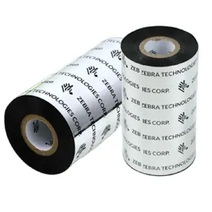 High Quality thermal transfer wax ribbon carbon black ribbon for zebra suitable for zebra printer