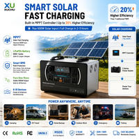 Station portable 2kW 3kW 2048Wh 3840Wh LiFePO4 Solaire MPPT Onde Sinusoïdale Pure Batterie Externe Compresseur d'Air Lampe Torche Démarreur de Voiture
