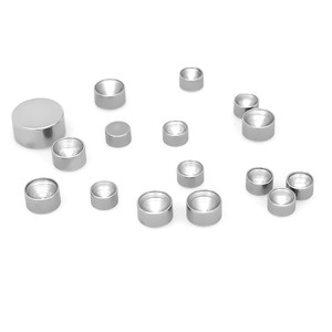 Portavasos de Acero Inoxidable con Pedrería, Redondos y Planos, de 2-10 mm, Sin Níquel, Accesorios de Joyería - Product Image 5