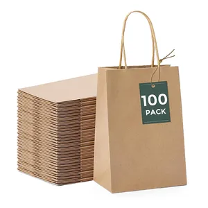 Sacs d'expédition d'enveloppe express rétro de document anti-graisse de pain d'usine d'origine sac en papier à vendre