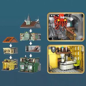 Moule <span class=keywords><strong>King</strong></span> 16040 Stree View Series Building Block Toys 3468Pcs Magic Book Store Model Building Block Set - Product Image 3
