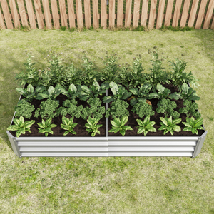 Jardinera Elevada Metálica de Gran Espacio para Jardín, 2 Unidades, para Verduras, Hierbas, Flores y Frutas, Envío desde Almacén en EE. UU. - Product Image 3