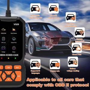 OBD2 đầy đủ chức năng V520 OBDII code Reader 12V Xe điện chẩn đoán Scanner LCD hiển thị 1-năm bảo hành 20 + Ngôn ngữ - Product Image 6