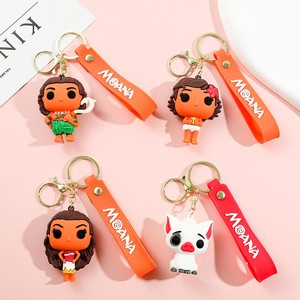 Venta al por mayor 3D película animada Moana's llaveros exquisitos 3D regalo colgantes goma Anime llavero Accesorios - Product Image 5