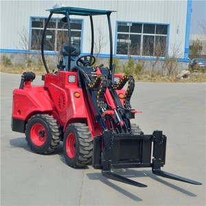 מכונה חקלאית <span class=keywords><strong>4</strong></span> גלגל כונן מיני גלגל מטען חשמלי dy620 קטן מעמיס חווה עם מנוע קובוטה - Product Image 3