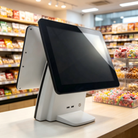 Terminal Punto de Venta DigenCe DC-1507 con Pantalla Táctil LED TFT de 15 Pulgadas, Sistema Todo en Uno con Sistema Operativo Windows/Linux, Impresora Térmica para Supermercado