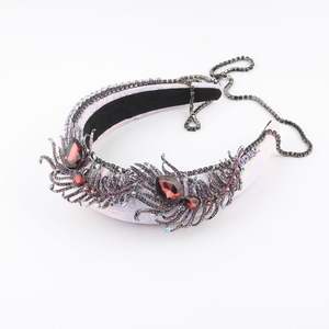 HOT Vintage Luxe Kristal Strass Spons Hoofdbanden voor Vrouwen Prom Haaraccessoires - Product Image 4