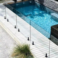 Garde-corps en verre trempé feuilleté teinté noir pour entrepôt industriel, hôtel, canal en U, escalier de salle de sport, balcon extérieur, solaire