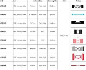 Dài phạm vi ISO18000-6C thông minh thụ động RFID Sticker <span class=keywords><strong>3D</strong></span> Antenna giá rẻ 860-960MHz <span class=keywords><strong>UHF</strong></span> thẻ cho bán lẻ/Hàng tồn kho/chuỗi cung ứng - Product Image 5