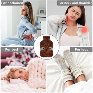 Carino cartone animato copertura animale per pacco termico in gomma bottiglia di acqua calda da 1000ml sacchetto di acqua calda - Product Image 6