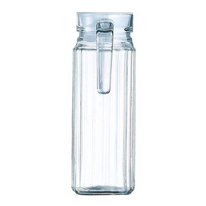 1.0L Trong Suốt Tủ Lạnh Nước Trái Cây Nước Ép Rượu Thủy Tinh Jug Pitcher Với Nắp - Product Image 3