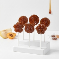 Sucettes naturelles à la poire et au loquat d'automne sans sucre pour les enfants, soin de la gorge, sucrées