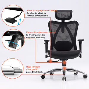 Silla de Oficina Ejecutiva SIHOO M57 con Respaldo Alto, Reposabrazos Ajustables en 3D, Silla de Trabajo Negra - Product Image 2