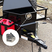 Poignée de remplacement de serrure de palette de loquet d'acier inoxydable de boîte à outils de camion avec 2 clés
