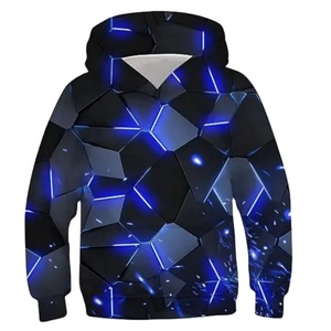 Sudadera Informal con Estampado Digital 3D de Luz Azul para Niños y Niñas, Efecto Estéreo 3D a Simple Vista - Product Image 1
