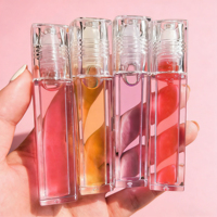 Aangepaste lipverzorgende vloeibare lippenbalsem met applicator, dierproefvrij, veganistisch, verlichtende make-up, fruitig aroma, jojoba-olie, hyaluronzuur