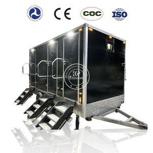 Fabricantes de Baños Portátiles para Campamento 2025, Baño de Lujo para Exteriores, Remolque de Baño Móvil de 2 Unidades en Venta - Product Image 2