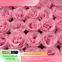 Hellrosa Gold-Rosa Schimmernde Kristallrosenköpfe - Künstliche Unvergängliche Pailletten-Rosen im Klassischen Stil 30-Stück-Box für Lehrer
