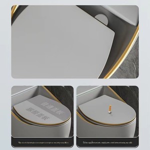 Série <span class=keywords><strong>de</strong></span> luxe Lumière <span class=keywords><strong>de</strong></span> <span class=keywords><strong>toilette</strong></span> domestique moderne Siphon <span class=keywords><strong>de</strong></span> salle <span class=keywords><strong>de</strong></span> bain silencieux en céramique <span class=keywords><strong>de</strong></span> luxe à économie d'<span class=keywords><strong>eau</strong></span> comprenant un siphon en S pour les hôtels - Product Image 4