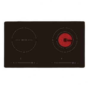 Placa de Cocción Combinada de Dos Quemadores, Inducción y Vitrocerámica, 220V 4500W, Empotrable, de Alta Calidad para el Hogar, OEM ODM - Product Image 2