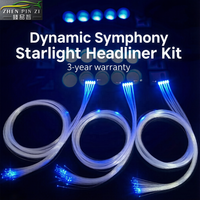 Kit de 1800 fibres optiques LED 16W de haute qualité pour plafond de voiture, éclairage universel scintillant effet ciel étoilé
