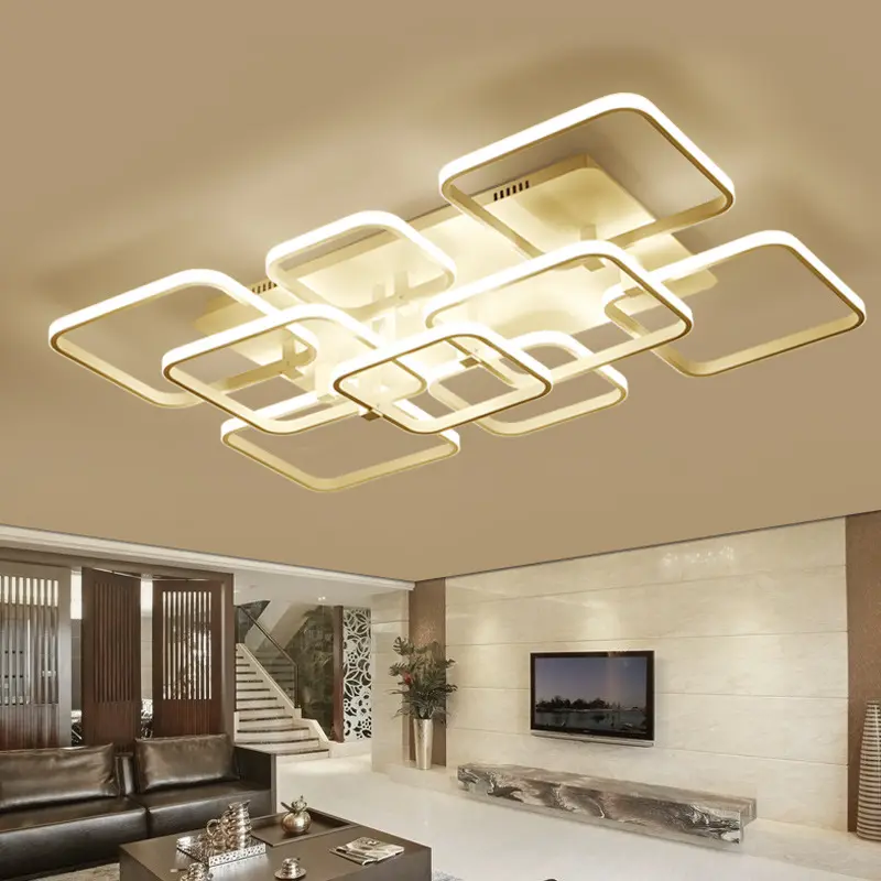 Aluminum Mount Flush Fixture Led Ceiling Light Living Room Modern For Home
