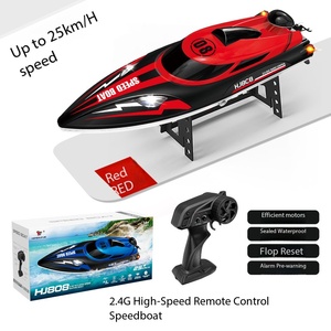 Lancha rápida a control remoto Sparkly HJ808 <span class=keywords><strong>de</strong></span> alta velocidad, modelo <span class=keywords><strong>de</strong></span> navegación competitivo 2.4G, juguete acuático, barco a control remoto. - Product Image 2