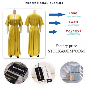 SH6520 Abiti Estivi Trendy da Donna, Casual e Sexy con Scollo a V e Lacci, Mezza Manica, Tinta Unita, Vestiti Lunghi da Donna, Abito Maxi - Product Image 3